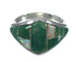 Authentic Sterling Silver Turquoise Opal Southwestern Ring Size 6-1/2 YX82581